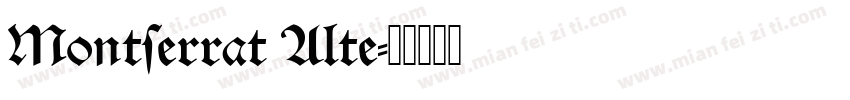 Montserrat Alte字体转换